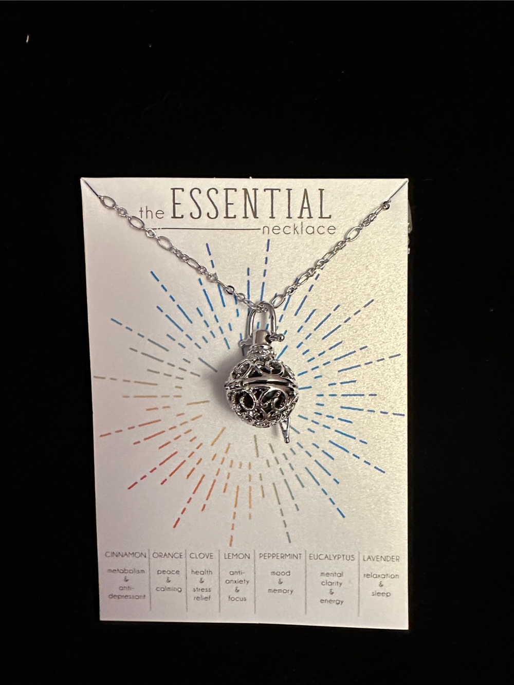 Silver Aromatherapy Locket Necklace